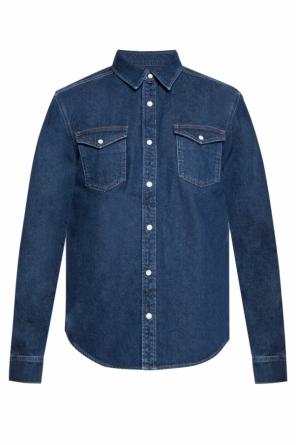 Denim shirt with an embroidered logo, zdjęcie 1 Denim shirt with an embroidered logo od Givenchy